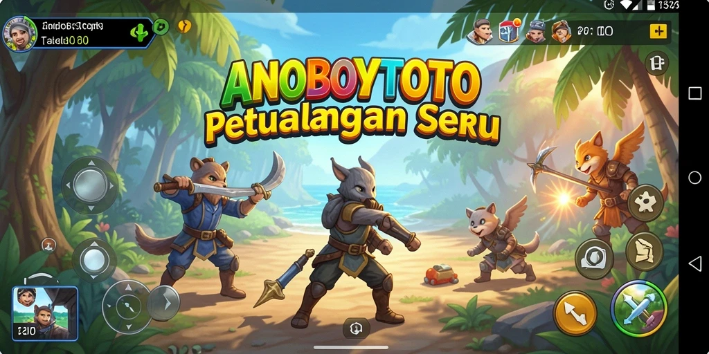 Screenshot gameplay ANOBOYTOTO menampilkan aksi seru di dunia petualangan.
