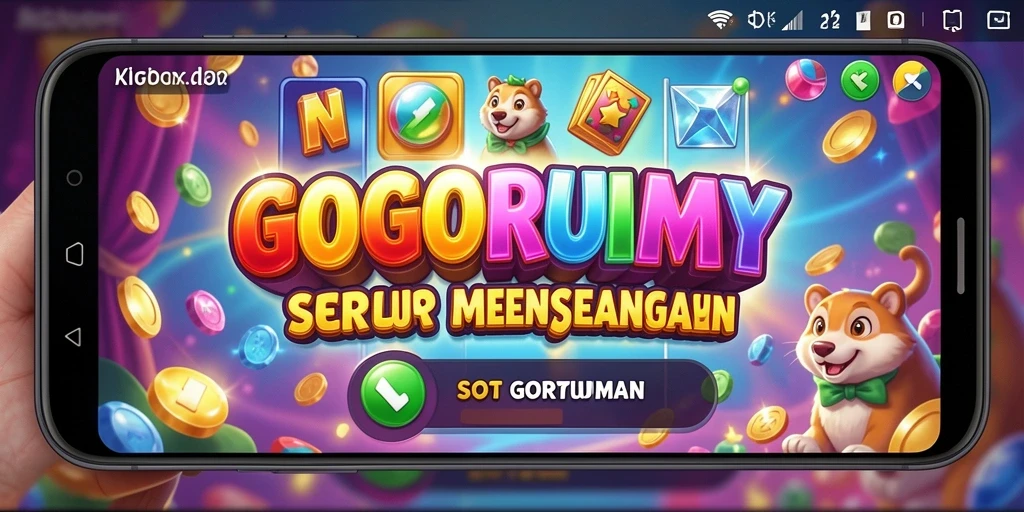 Screenshot GOGORUMMY menampilkan tampilan mesin slot yang menarik dengan gameplay yang seru.