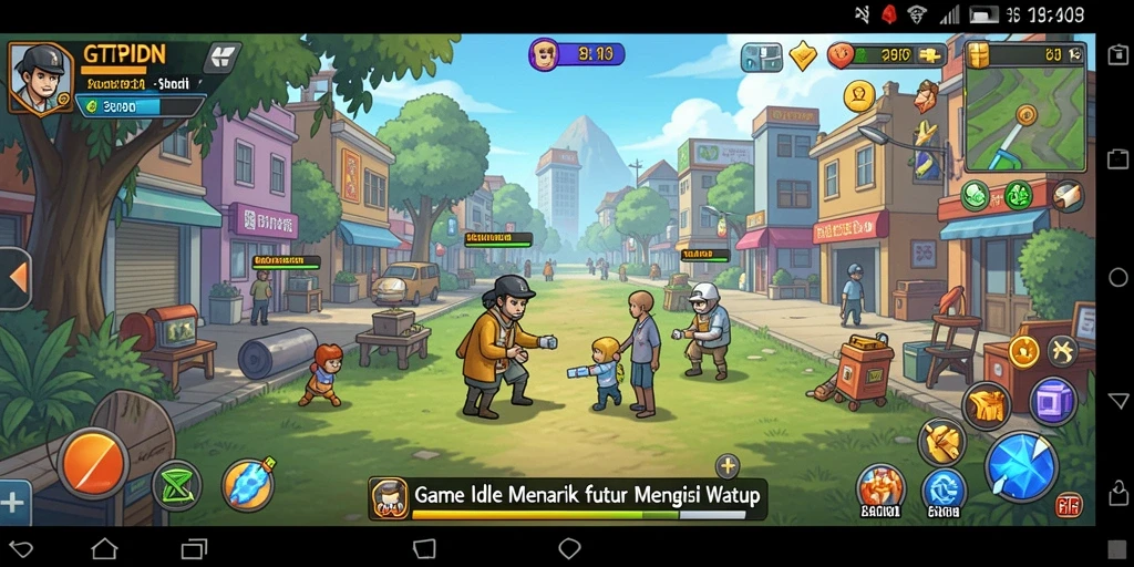 Screenshot gameplay menarik dari GTPIDN yang menunjukkan aktivitas Idle.