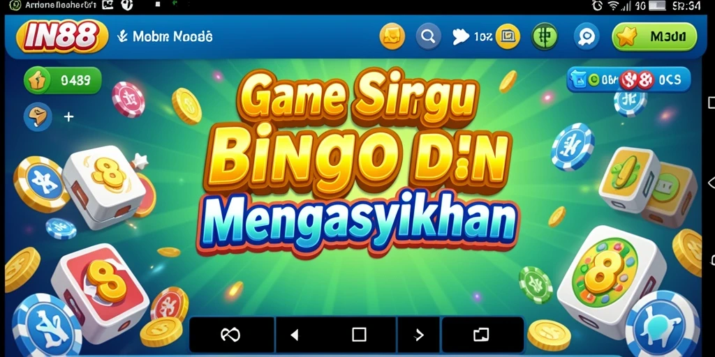 Tampilan gameplay Bingo yang seru dan interaktif di IN88.