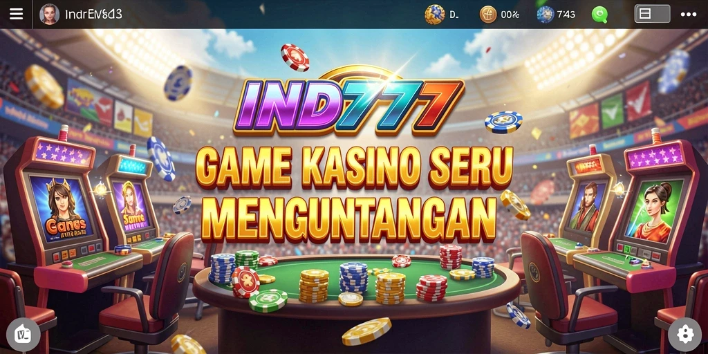 Tampilan gameplay Kasino yang mengasyikkan dan mendebarkan.