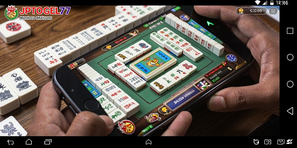 Tampilan menarik gameplay Mahjong di JPTOGEL77.
