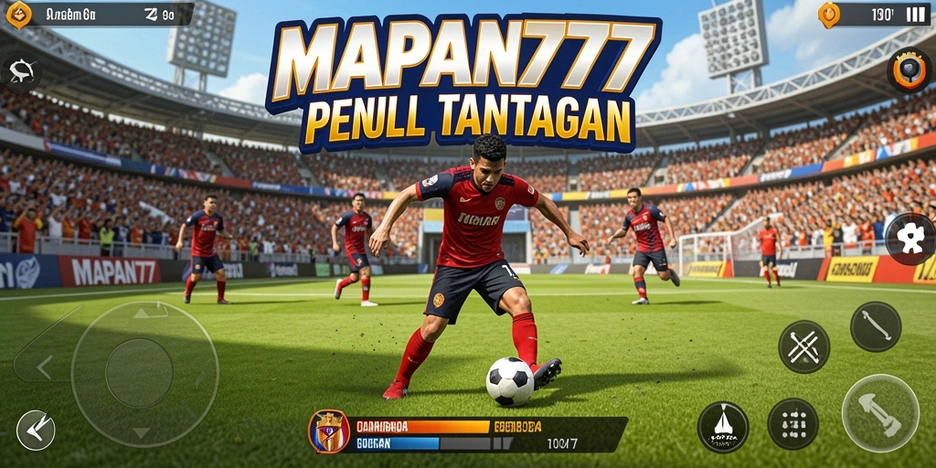 Screenshot utama MAPAN777 menampilkan aksi seru dalam pertandingan olahraga.