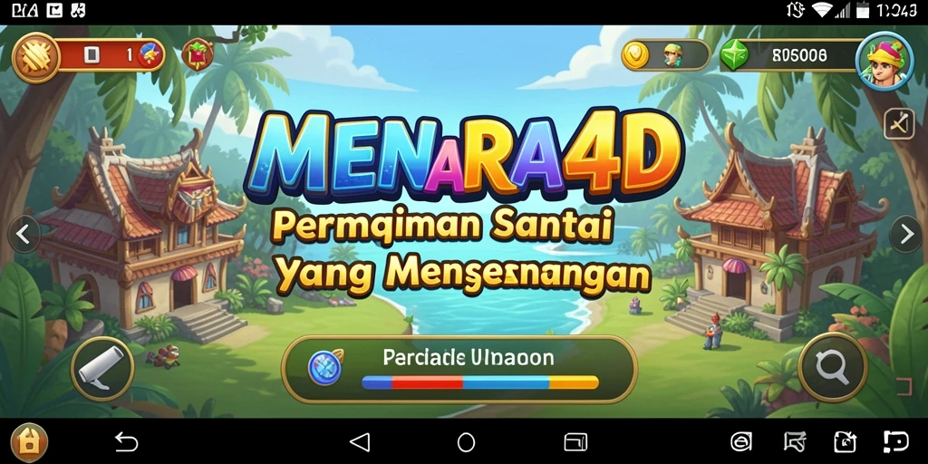 Tampilan gameplay <strong>MENARA4D</strong> yang seru dan penuh warna.