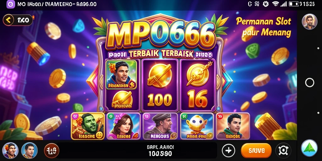 Screenshot utama MPO666 menampilkan gameplay slot yang mendebarkan.