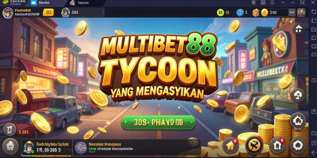 Tampilan gameplay MULTIBET88 yang memukau dengan elemen Tycoon.