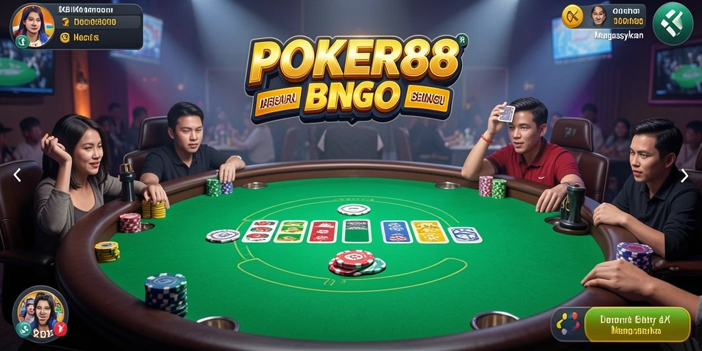 Tampilan gameplay POKER88 dengan suasana Bingo yang seru.