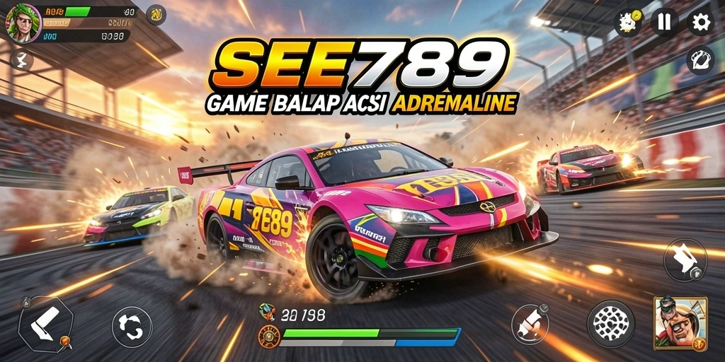 Screenshot menarik dari balapan seru dalam SEE789.